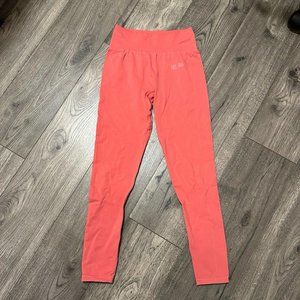 Pink Peach Gymshark Leggings Small - Like New